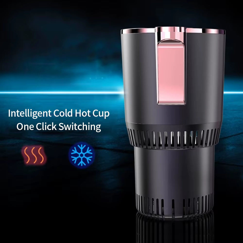 DC 12V Warmer Cooler Smart Car Cup Car Heating Cooling Cup 2-In-1 Car Office Cup Mug Holder Cooling Beverage Travel Drinks Cans