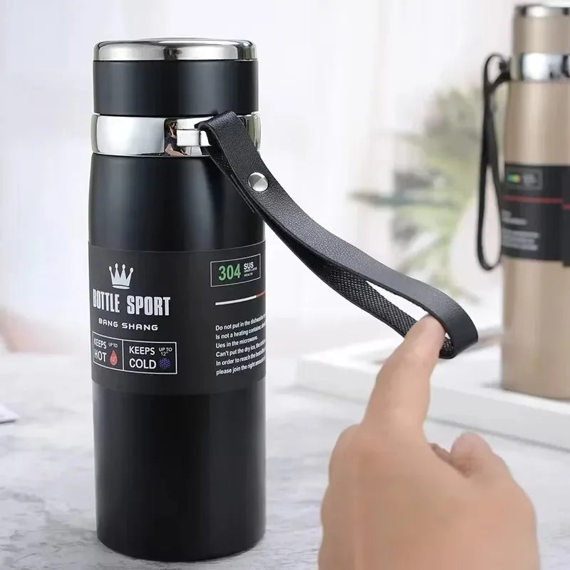 1L Thermal Water Bottle Vacuum Flasks Stainless Steel Thermos Bottle Keep Cold and Hot Water Bottle Thermos for Water Tea Coffee