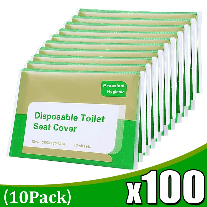 Disposable Toilet Seat Cover Portable Travel Camping Hotel Bathroom Toilet Mat Pads Degradable Soluble Water Toilet Covers Paper