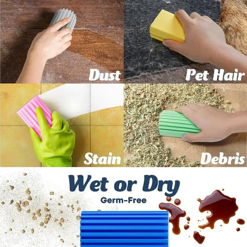 Newest 5/3/1PC Multi-Function Strong Absorbent PVA Sponge Car Household Cleaning Sponge Household Cleaning Sponge Accessories