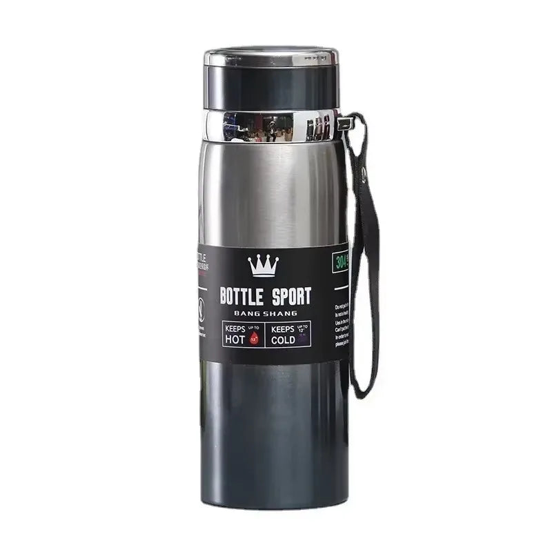 1L Thermal Water Bottle Vacuum Flasks Stainless Steel Thermos Bottle Keep Cold and Hot Water Bottle Thermos for Water Tea Coffee