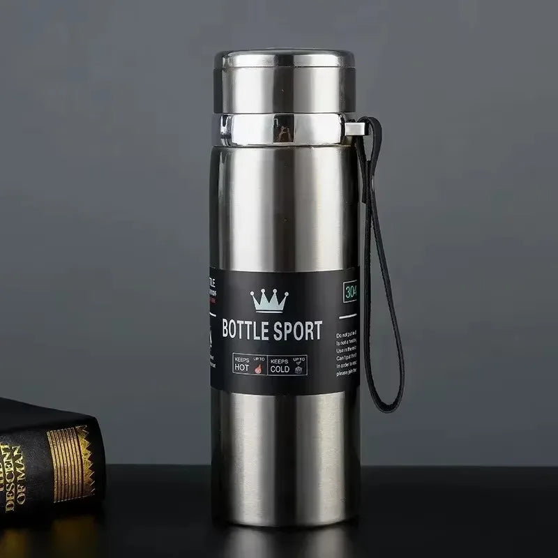 1L Thermal Water Bottle Vacuum Flasks Stainless Steel Thermos Bottle Keep Cold and Hot Water Bottle Thermos for Water Tea Coffee