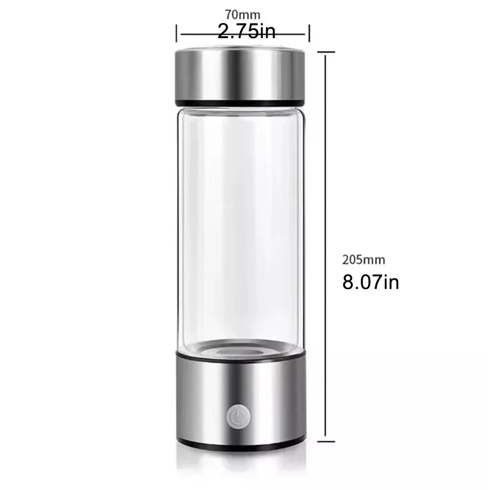 1Pc 450Ml Portable Hydrogen Water Generator 3 Minutes Mode High Concentration Hydrogen Water Generator